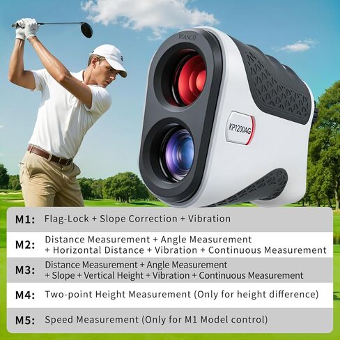 Golf Range Finder with Slope Switch, 1200 Yards, 328 Yards Flag Pole Locking, 7X Magnification High Precision Golf Rangefinder for Men, Fast Focus Golf Distance Finder for Golfers Gifts in Saudi Arabia