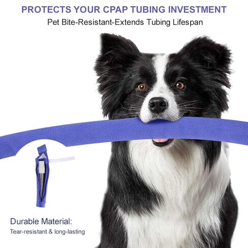 غطاء خرطوم CPAP للأنابيب الساخنة 6.3 قدم CPAP يغطي أنبوب CPAP كم كامل بسحاب CPAP للعزل والحماية (أرجواني) in Kuwait