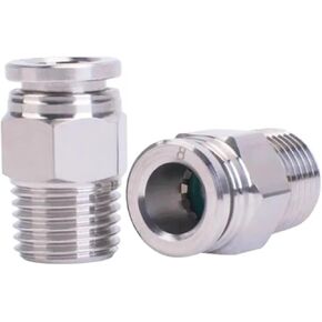 1PCS 304 Stainless Steel Pneumatic Hose Fitting PC PL Air Tube Connector 1/8 1/4 3/8 1/2 Quick Release Pipe Fittings(PC,12MM_3/8") in Kuwait