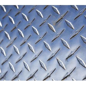 3003 Bright Aluminum Tread Plate - .100 x 48 x 24 in Kuwait