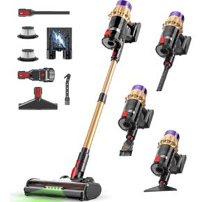 Cordless Vacuum Cleaner, 650W 50KPa 70-Min Runtime Stick Vacuum, Self-Standing Lightweight Vacuum for Home, Pet Hair, Hardwood Floors, Carpet, Stairs & Car, LED Display in Saudi Arabia