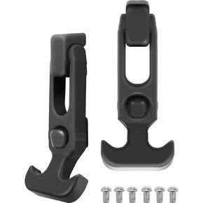 مزلاج سحب بمقبض على شكل حرف T من Lolink، مزالج مطاطية لصندوق الأدوات، المبرد، صندوق الثلج، عربة الجولف أو غطاء الآلة الهندسية (أسود، قطعتان) in Kuwait