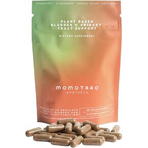 MOMOTARO APOTHECA Urinary Health Supplement, Natural Vaginal & Bladder Health, Urinary Tract Supplements - Cranberry, D Mannose, Vegan - Natural Support for Vaginal Health, pH Balance 60 Capsules in Saudi Arabia