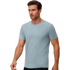 قميص رجالي بأكمام قصيرة من صوف ميرينو بنسبة 100%، قميص داخلي فائق النعومة وجيد التهوية للاستخدام في الهواء الطلق، طبقة أساسية مقاومة للرائحة in Kuwait