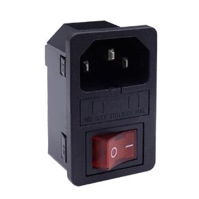AC Power Socket with Light, Switch and Fuse, AC Socket, Wiring Socket, Computer Socket(4 pin 15A Switch -Bayonet 2.0) in Saudi Arabia