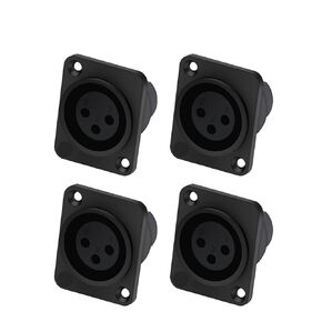 3Pin X L R موصل أنثى لوحة مقابس جبل نوع ميكروفون M I C موصل لحام 10 قطعة in Kuwait