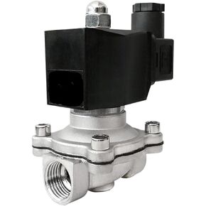 1 "صمام الملف اللولبي مغلق عادة الفولاذ المقاوم للصدأ IP65 مقاوم للماء 220 فولت 12 فولت 24 فولت صمام الملف اللولبي للمياه والغاز (NPT_380VAC_NBR-Seal) in Kuwait