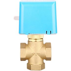 3/4 "صمامات كروية نحاسية بمحرك 2 سلك AC220V صمام إيقاف ثلاثي الاتجاه (24VAC) in Kuwait