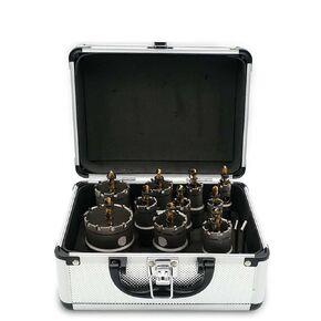 مجموعات رؤوس مثقاب المنشار من سبيكة كربيد الكوبالت الفولاذ المقاوم للصدأ لوحة حديد معدنية (اللون: 10 قطع (16-50 ملم)) in Kuwait