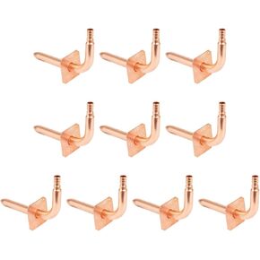 Copper Stub Out Elbows with Wall Flange，F1807 Stub Out 1/2"-6inch Lengh Easy to Install, Lead-Free Stub Out Elbows Adapted to Pex B Tubing（10pcs） in Saudi Arabia