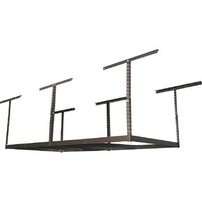 MonsterRax 4x8 Overhead Garage Storage Rack Frame Kit - Hanging Storage Shelves, Garage Ceiling Storage Rack System, Ceiling Shelving - (Hammertone, Adjustable 18"-33") in Saudi Arabia