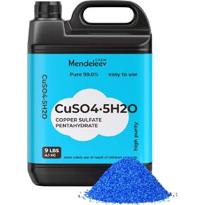 9 رطل من بلورات كبريتات النحاس، مسحوق خماسي الهيدرات، خالٍ من EPA in Kuwait