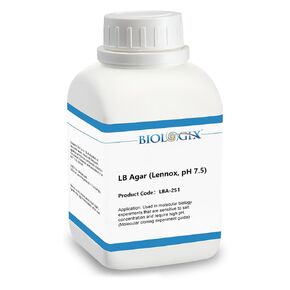 LB Agar Medium, Luria Low Salt, Powder, Laboratory Grade with Tryptone, Yeast Paste & Sodium Chloride, LB Agar Media for Laboratory Bacterial Culture, 250 g/Bottle in Kuwait