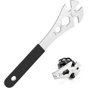 Bike Pedal Wrench, Cr-V Steel Super Hard Bicycle Pedals Removal Tool, Bicycle Pedal Wrench with Rubber Grip for Road Mountain E-Bike in Saudi Arabia
