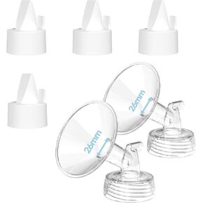 إدراجات شفة لـ Spectra، أجزاء مضخة بديلة Spectra لـ S1/S2/9 Plus، ليست ملحقات أصلية، تتضمن أجزاء مضخة الثدي شفة 15 مم و4 عبوات من صمامات منقار البط in Kuwait