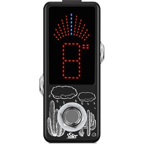 ISET Black Pedal Tuner Chromatic Mini Pedal Tuner With True Bypass For Guitar Bass Voilin Etc in Kuwait