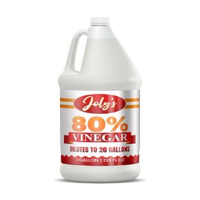 Joly's 80% Pure Concentrated Vinegar -Ultra-Performance (20X128 OZ) Power | Technical Grade | Industrial Strength-Dilutes Easily-Acidity-Home and Outdoor Cleaning Concentrate 128 oz (1) in Saudi Arabia