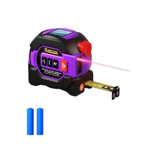 3 in 1 Digital Laser Tape Measure, 197ft/60m Laser Distance Meter, 16ft/5m Digital Tape Measure with Cross Line, AutoLock, ft/in/m Unit Switch, Measure Area, Volume, Pythagorean in Saudi Arabia