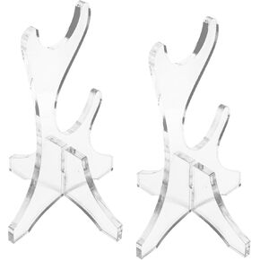 حامل فلوت من الأكريليك من SUPVOX زوج واحد من حامل الكلارينيت العمودي رف عرض سطح المكتب لمسجل السوبرانو لتخزين الآلات الموسيقية الهندية in Kuwait