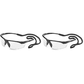 Gateway Safety 28MG15 Conqueror MAG Safety Glasses, 1.5 Diopter Magnification, Gray Lens, Black Frame, One Size in Kuwait