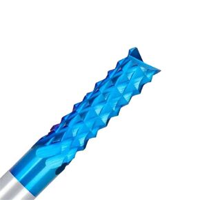 كربيد الذرة نهاية مطحنة 3.175-12 مللي متر عرقوب PCB قاطعة المطحنة الأزرق المغلفة أدوات القطع باستخدام الحاسب الآلي 1 قطعة (D6x25x50L) in Kuwait