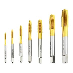 HSS Coating Screw Tap Drill Bit M2 M2.5 M3 M3.5 M4 M5 M6 M8 M10 M12 Metric Straight Flute Thread Tap Hand Tools 1Pcs(M3.5x0.6) in Kuwait