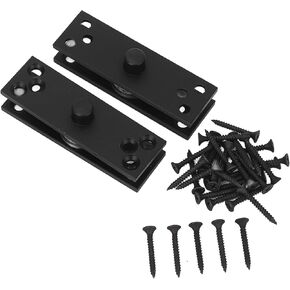 Concealed Door Pivot Hinge Stainless Steel 360 Degree Rotation Smooth Ball Bearing Design for Wooden Aluminum Glass Doors 2Pcs Black 220LBS Capacity in Kuwait