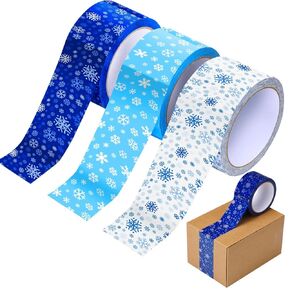 Ctosree 6 Rolls Christmas Packing Tape 50 Yard x 2 Inch Red White and Green Striped Decorative Duct Tape for Xmas Wrapping Packaging Presents Scrapbooking DIY Crafts Boxes Decorations in Kuwait