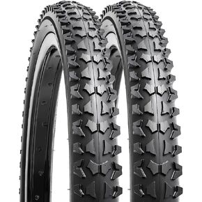 YUNSCM 2-PCS 18" Mountain Bike Tires 18x1.95/53-355 and 18" Heavy Duty Bike Tubes Schrader Valve Compatible with Mountain/Off Road Bike 18 x 1.95 18x2.0 Kid Bicycle Tires and Tubes (Y-1220) in Kuwait