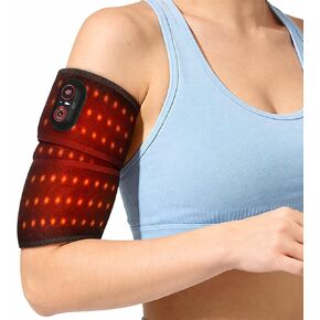 Cordless Elbow Heating Pad with Red Light, Arm Heating Pad, Heating Pad for Arm and Elbow Pain Relief, Elbow Heating Pad for Tendonitis and Tennis Elbow, 3 Heat Levels, Black in Kuwait