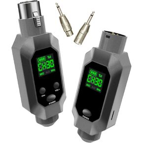 جهاز إرسال واستقبال XLR لاسلكي: نظام ميكروفون لاسلكي UHF لبطارية تدوم 8 ساعات، نطاق 164 قدم، محول ميكروفون لاسلكي للمكثف/الميكروفونات الديناميكية، الخلاطات، الجيتار in Kuwait