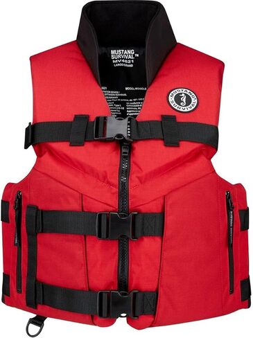 سترة موستانج Survival Accel 100 لصيد السمك مقاس X-Large أحمر/أسود in Kuwait