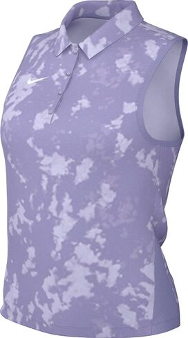 Nike Women's Victory Dri-FIT Sleeveless Printed Golf Polo in Saudi Arabia