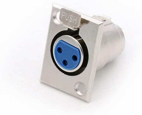 3 دبوس أنثى X L R لوحة جبل الهيكل دفع نوع X L R جاك موصل مقبس 10 قطعة in Kuwait