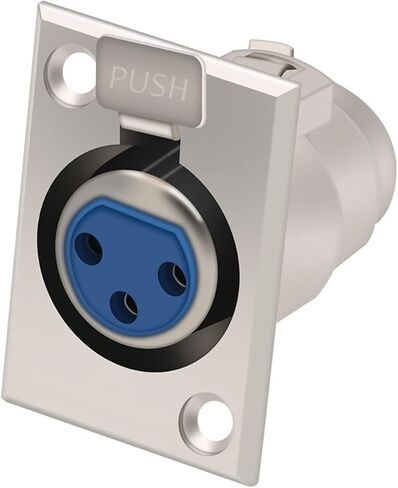 3 دبوس أنثى X L R لوحة جبل الهيكل دفع نوع X L R جاك موصل مقبس 10 قطعة in Kuwait