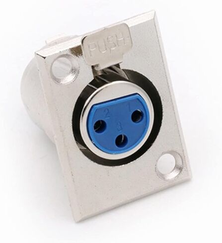 3 دبوس أنثى X L R لوحة جبل الهيكل دفع نوع X L R جاك موصل مقبس 10 قطعة in Kuwait