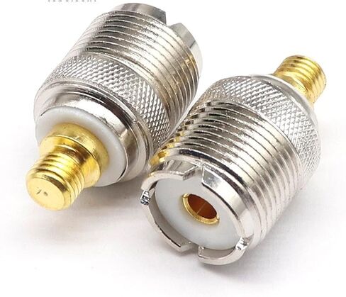 Hand Station Walkie-Talkie Adapter Flat Mouth UHF Female Turn Flat Head SL16/M Seat Copper 1Pcs in Saudi Arabia