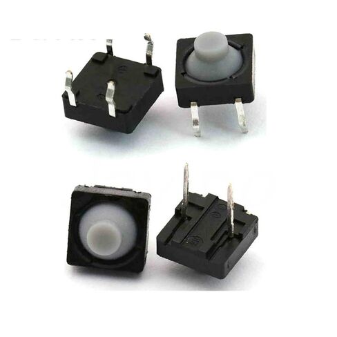 20 قطعة 8x8x5 مللي متر 4PIN/2PIN موصل سيليكون عديم الصوت اللمس اللباقة زر التبديل الجزئي الذاتي إعادة تعيين (4PIN) in Kuwait