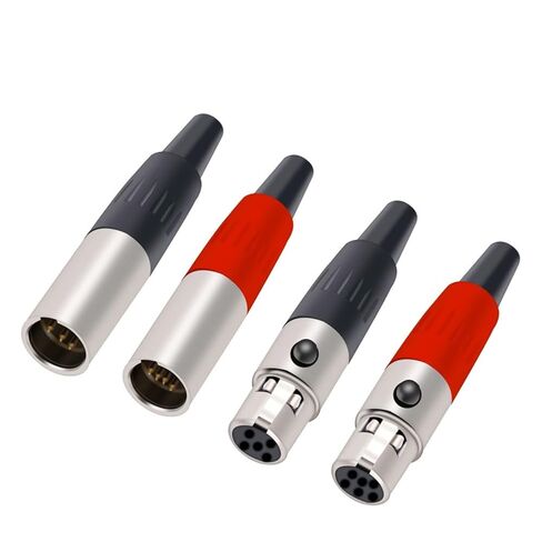 XL R 3Pin 4Pin 5Pin 6Pin أنثى جاك التوصيل لحام M I C كابل سلك موصل صغير X L R مقبس ميكروفون التوصيل جاك 10 قطع (10xF 6P) in Kuwait