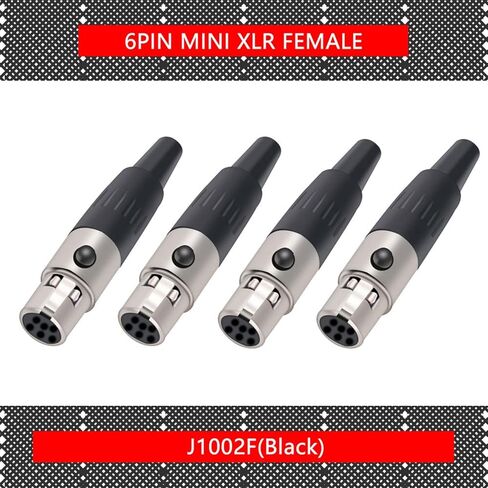 X L R 3Pin 4Pin 5Pin 6Pin Female Jack Plug Soldering M I C Cable Wire Connector Small X L R Socket Microphone Plug Jack 10Pcs(10xF 6P) in Saudi Arabia