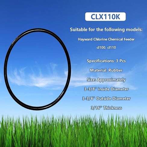حلقة دائرية بديلة CLX110K لغطاء كلورة هايوارد يناسب CL100 CL110 (3/عبوة) in Kuwait