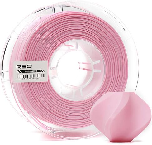 R3D High Speed PETG PRO Filament 1.75mm 1KG, 3D Printer Filament for 30-500 mm/s High-Speed Printing, Dimensional Accuracy +/- 0.02 mm, Plastic Spool, Compatible with AMS (Peach Pink) in Saudi Arabia