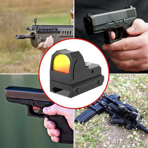 تكتيكي RMR منظر نقطة حمراء قابل للتعديل 3 MOA 20 مم نطاق رؤية منعكس نقطة حمراء لـ Glock Mini Red Dot Sight Picatinny لبندقية مسدس المسدس in Kuwait