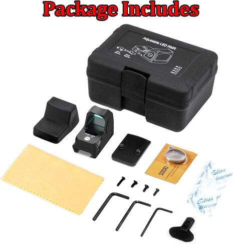 تكتيكي RMR منظر نقطة حمراء قابل للتعديل 3 MOA 20 مم نطاق رؤية منعكس نقطة حمراء لـ Glock Mini Red Dot Sight Picatinny لبندقية مسدس المسدس in Kuwait
