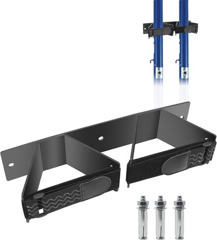 رف حائط لأعمدة الكرة الطائرة في الأماكن المغلقة، تخزين عمود الكرة الطائرة في وضع مستقيم، تخزين فعال للنادي مناسب لكرة الريشة الطائرة والتنس in Kuwait
