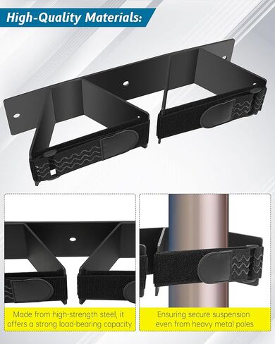 رف حائط لأعمدة الكرة الطائرة في الأماكن المغلقة، تخزين عمود الكرة الطائرة في وضع مستقيم، تخزين فعال للنادي مناسب لكرة الريشة الطائرة والتنس in Kuwait