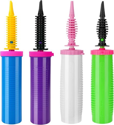 4 Pack Balloon Pump Bulk, Manual Air Pump for Balloons,Ballon Inflator Pumping,Quick Easy Hand Pumps for Foil Latex Balloons,for Swimming Pool Floats, Inflatable Toys,Yoga Balls, Party Decorations in Saudi Arabia