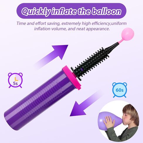4 Pack Balloon Pump Bulk, Manual Air Pump for Balloons,Ballon Inflator Pumping,Quick Easy Hand Pumps for Foil Latex Balloons,for Swimming Pool Floats, Inflatable Toys,Yoga Balls, Party Decorations in Saudi Arabia