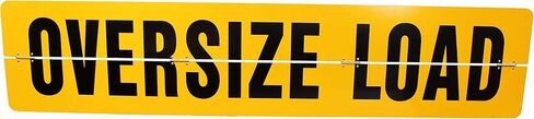Aluminum Hinged Oversize Load Sign - 84 inch x 18 inch - Reflective in Saudi Arabia