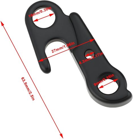 eMagTech Bicycle Aluminum Alloy Rear Hook Compatible with GT Kinesis Compatible with Ironhorse in Saudi Arabia